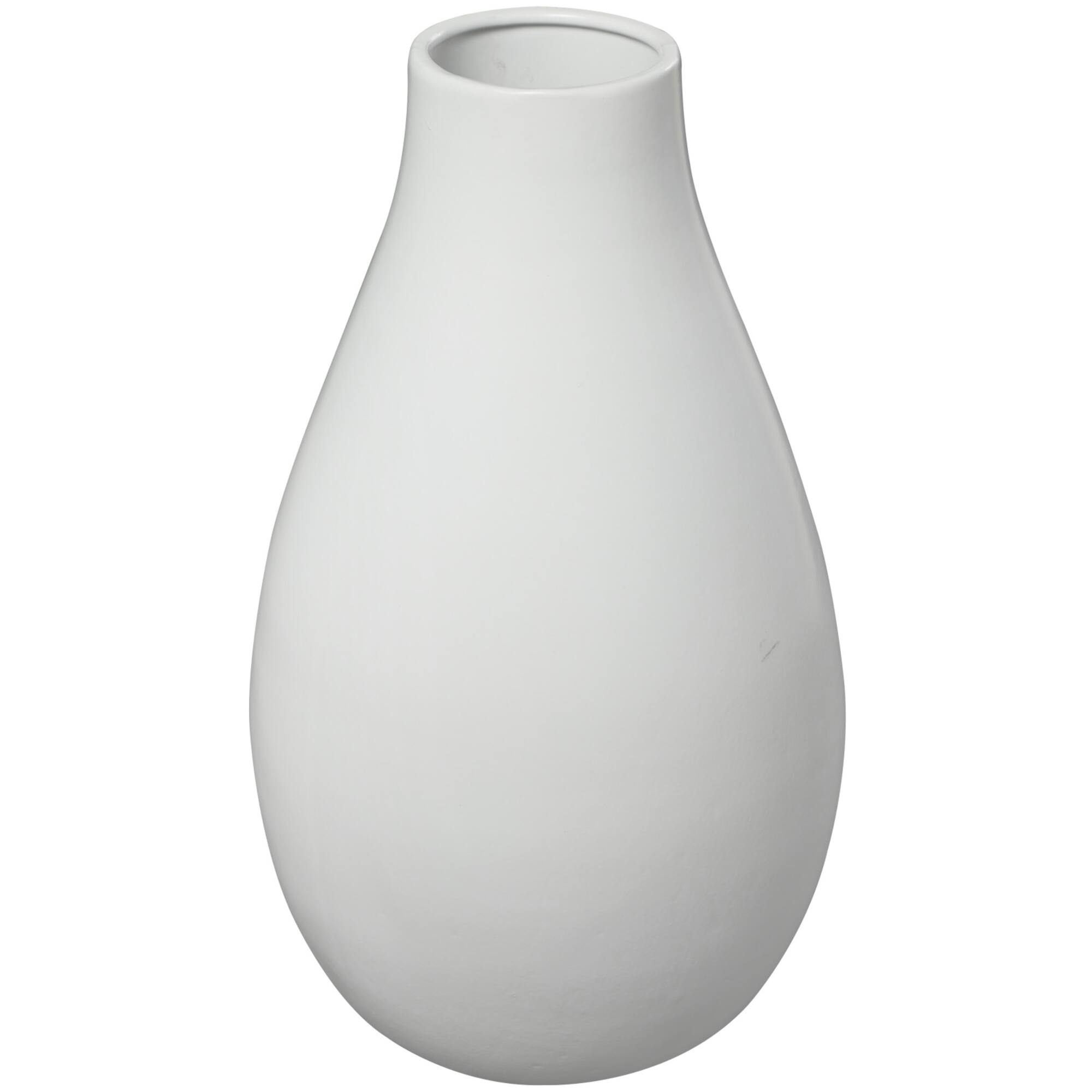 20" Modern Teardrop Ceramic Vase